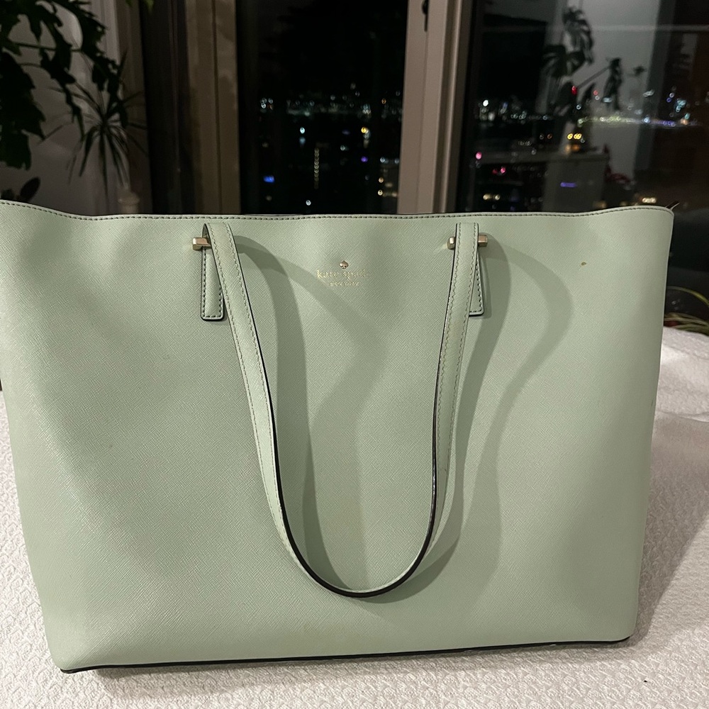 Kate Spade Light Green Tote Bag